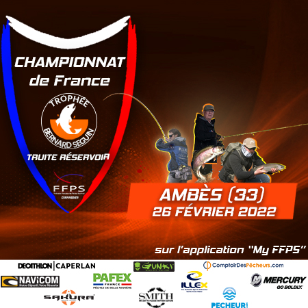 CHAMPIONNAT DE FRANCE TRUITE EN RESERVOIR  AMBES (33)