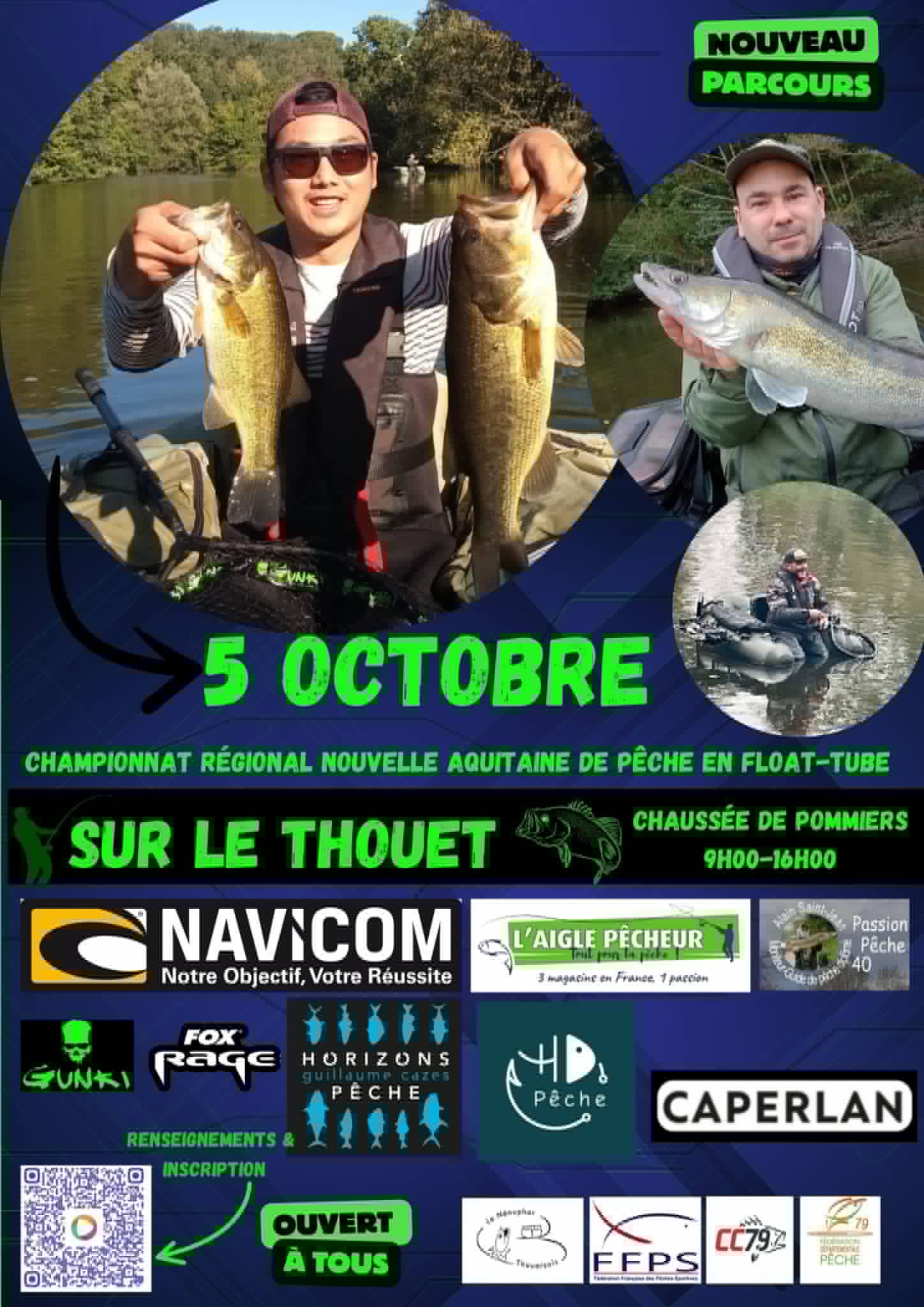 Championnat Régional Nouvelle Aquitaine Float tube 2025 à THOUARS